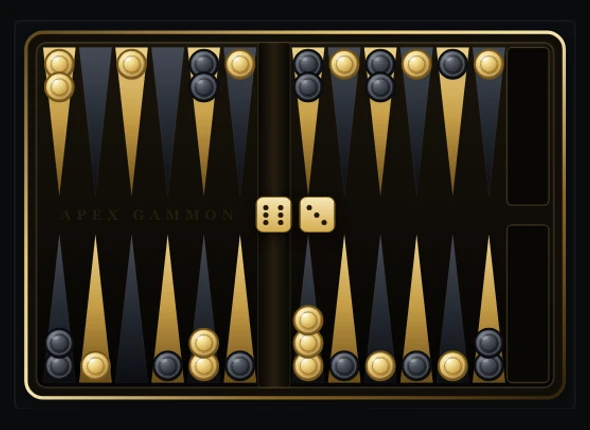 A complete verified backgammon position with dice six and three